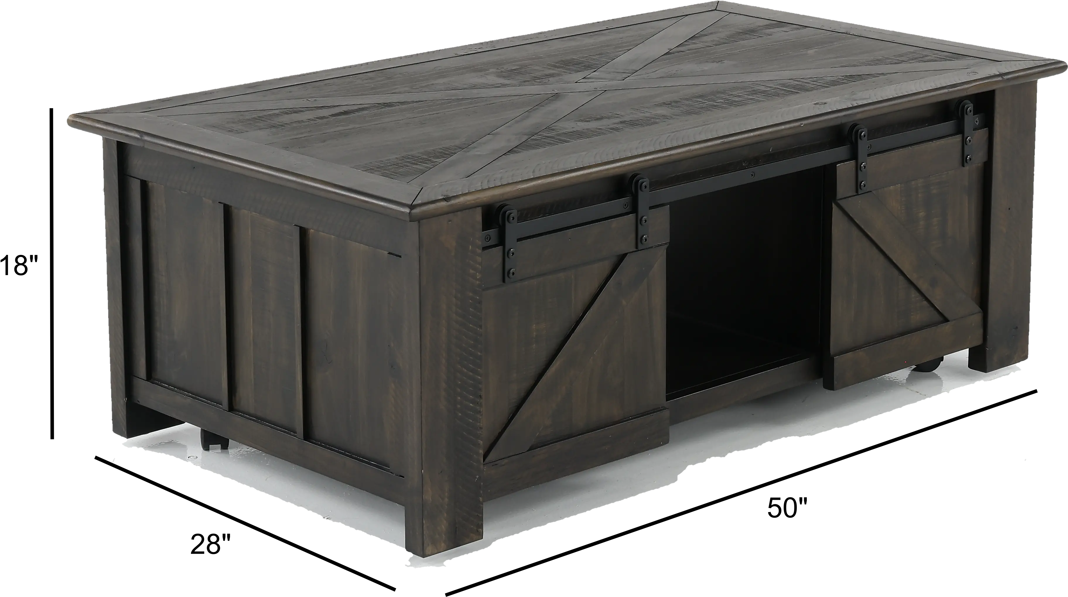 Garrett Black Lift Top Coffee Table with Storage-3
