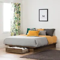 11283 Holland Walnut Full-Queen Platform Bed - South Shore