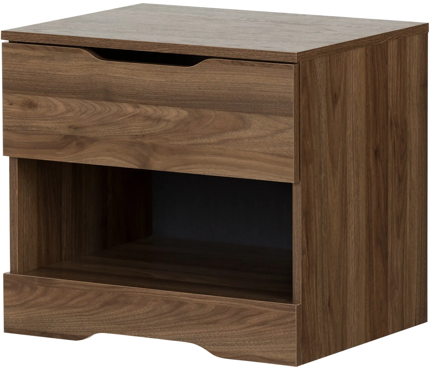 11284 Modern Farmhouse Walnut Nightstand - South Shore-4