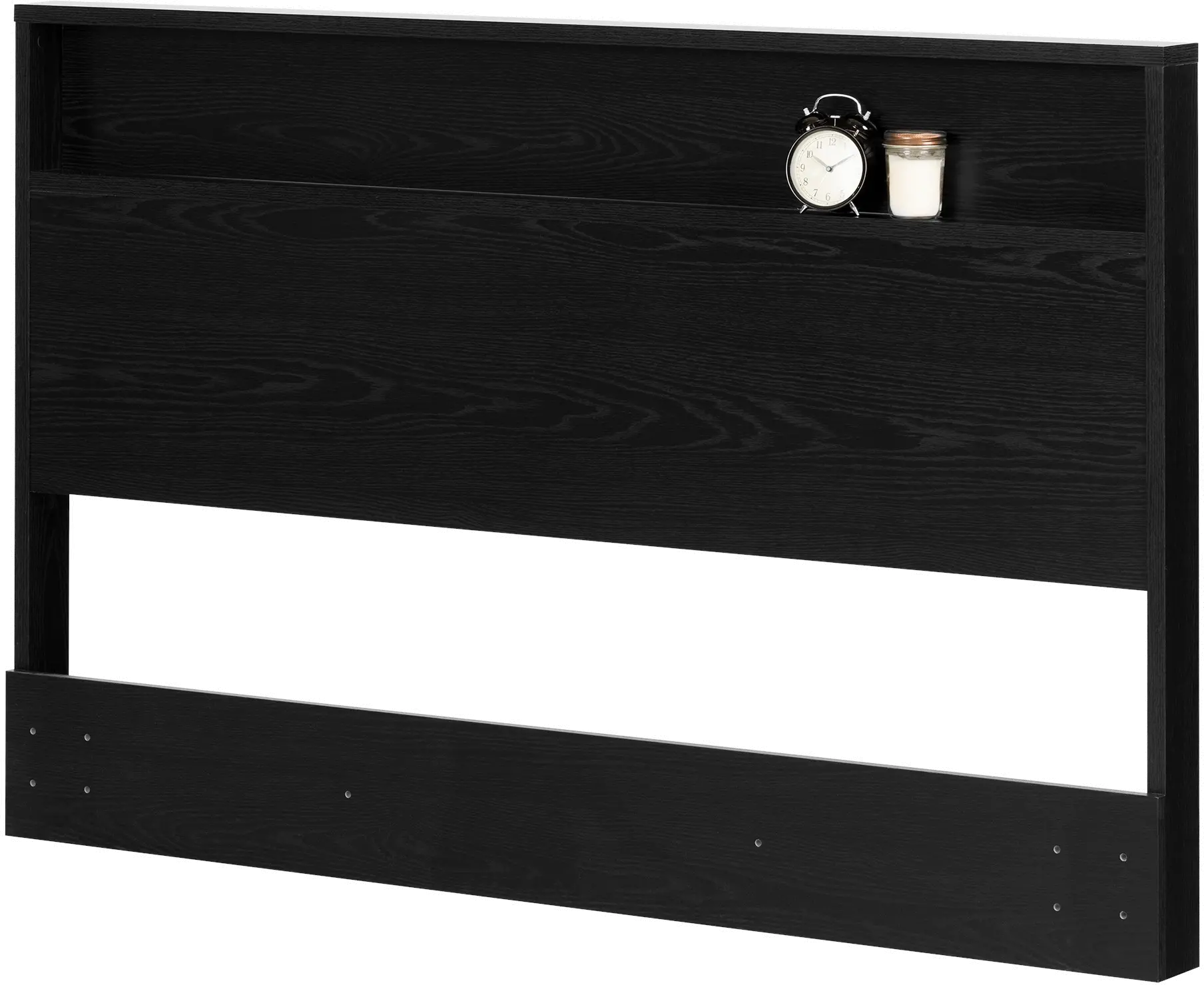 11290 Modern Farmhouse Black Full-Queen Headboard - South Shore-1