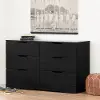 11291 Modern Farmhouse Black Oak Dresser - South Shore