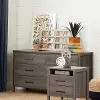 11271 Gravity Gray Oak Dresser & Nightstand Set - South Shore