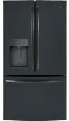 GFE28GELDS GE 27.8 cu ft French Door Refrigerator - Black Slate