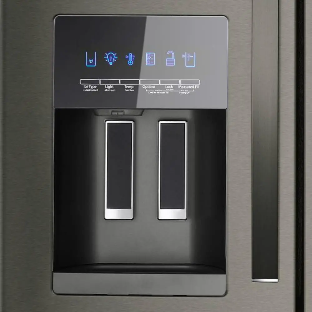 WRX735SDHV Whirlpool 24.5 cu ft 4 Door Refrigerator - Black Stainless Steel-2