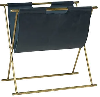 90900032 Magnolia Home Furniture Brass Magazine Holder-1