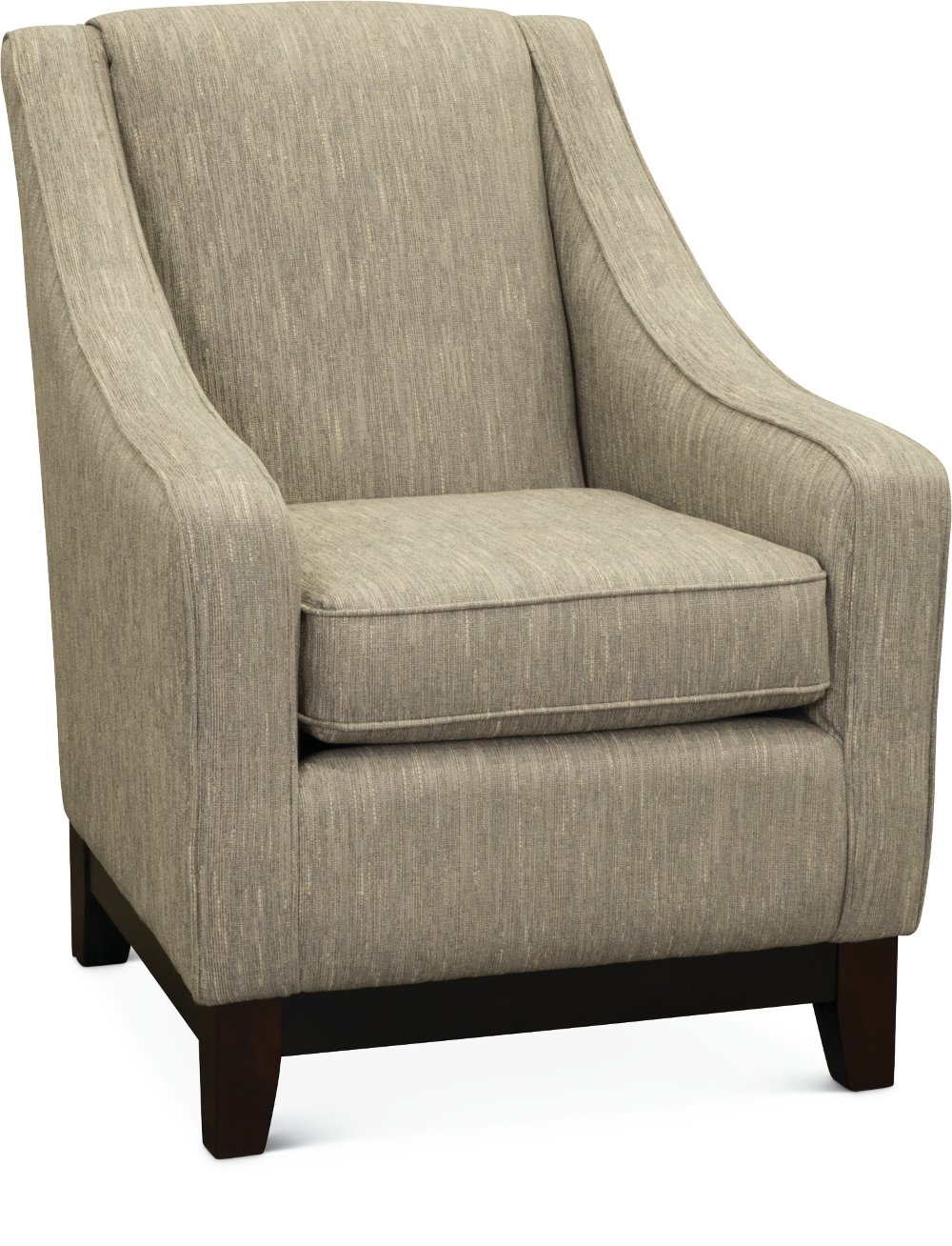 Mariko Fog Gray and Cream Club Chair