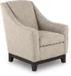 Mariko Fog Gray and Cream Club Chair