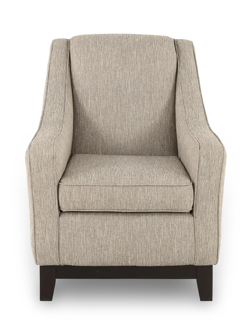Mariko Fog Gray and Cream Club Chair-4