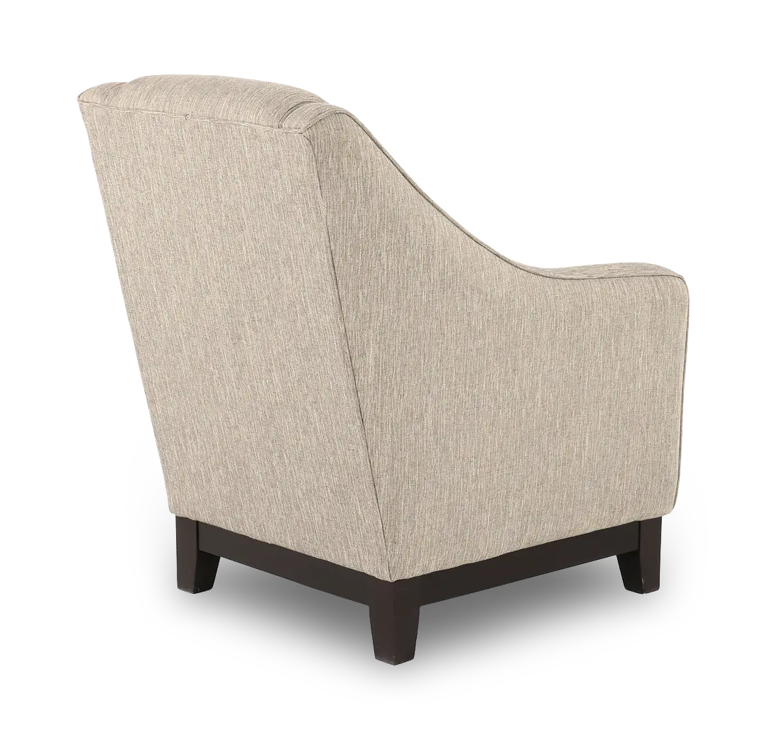 Mariko Fog Gray and Cream Club Chair-6