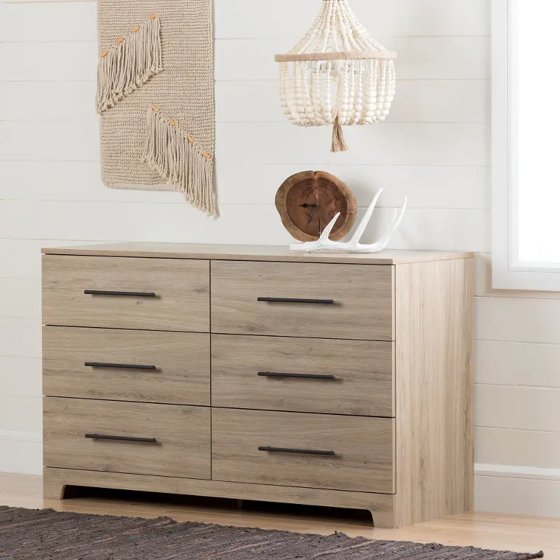 Rustic Oak Dresser - South Shore