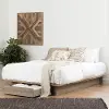 11312 Rustic Oak Full-Queen Platform Bed - Primo - South Shore