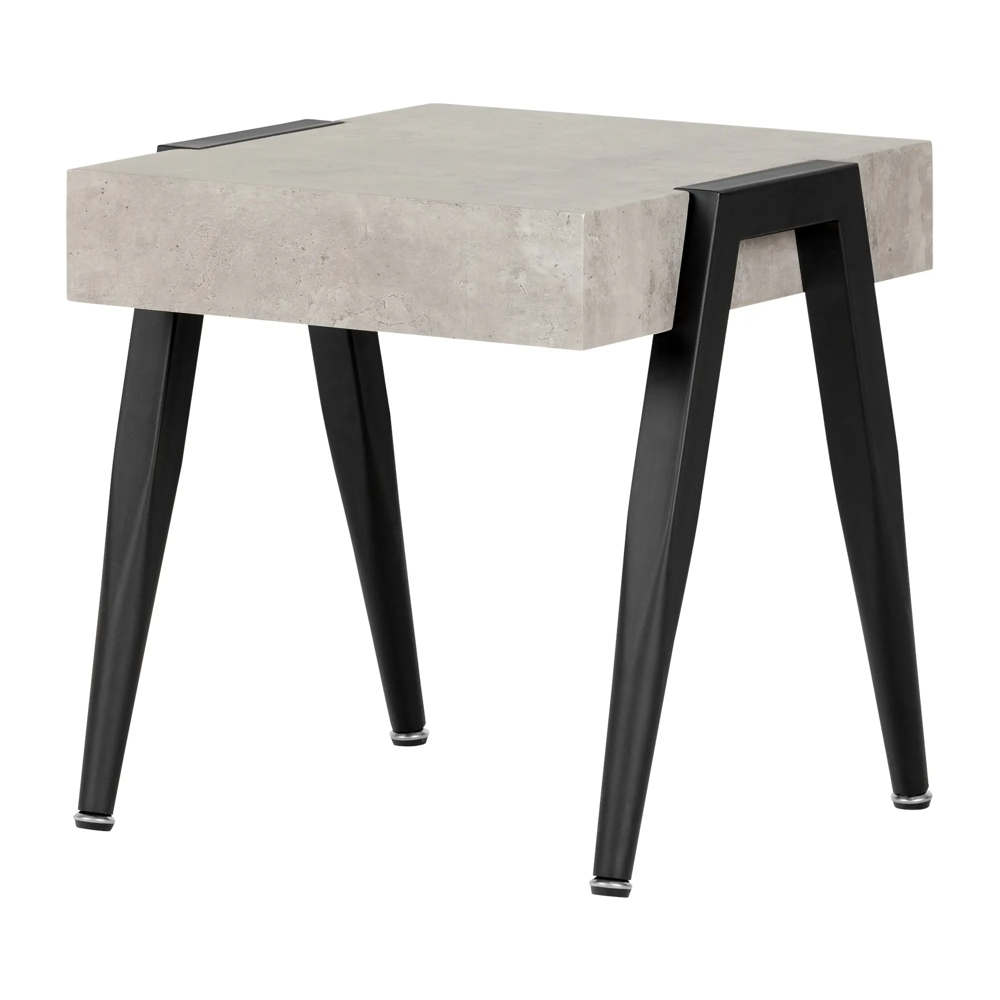 11416 City Life Gray and Black End Table-1
