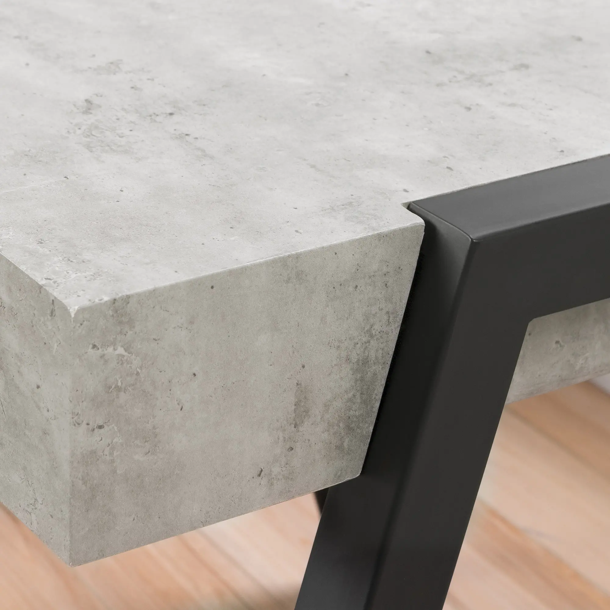 11416 City Life Gray and Black End Table-3