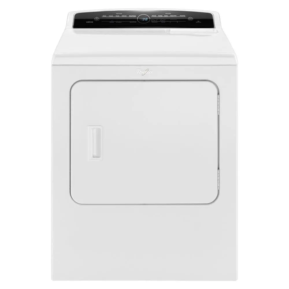 WED7000DW Whirlpool 7.0 cu.ft Top Load HE Electric Dryer with Advanced Moisture Sensing, Intuitive Touch Controls - White-7