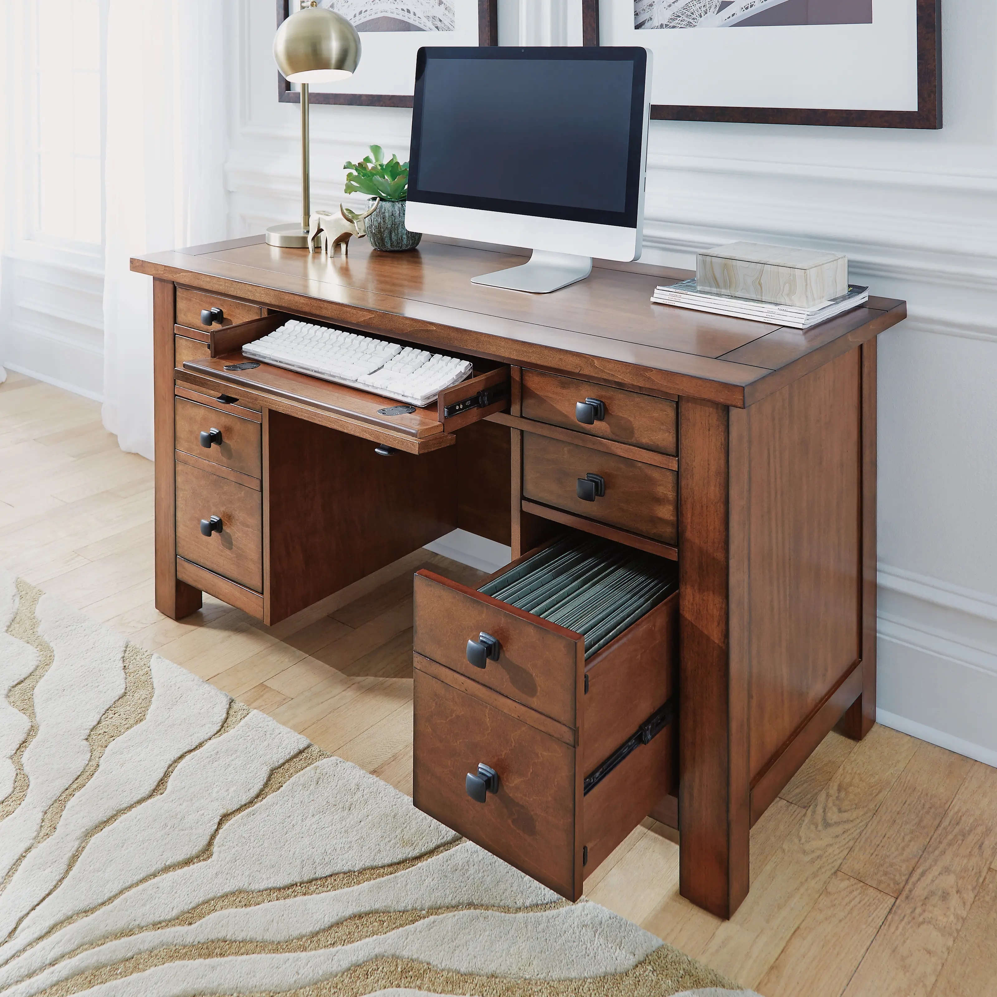 5412-18 Executive Pedestal Desk - Tahoe-2