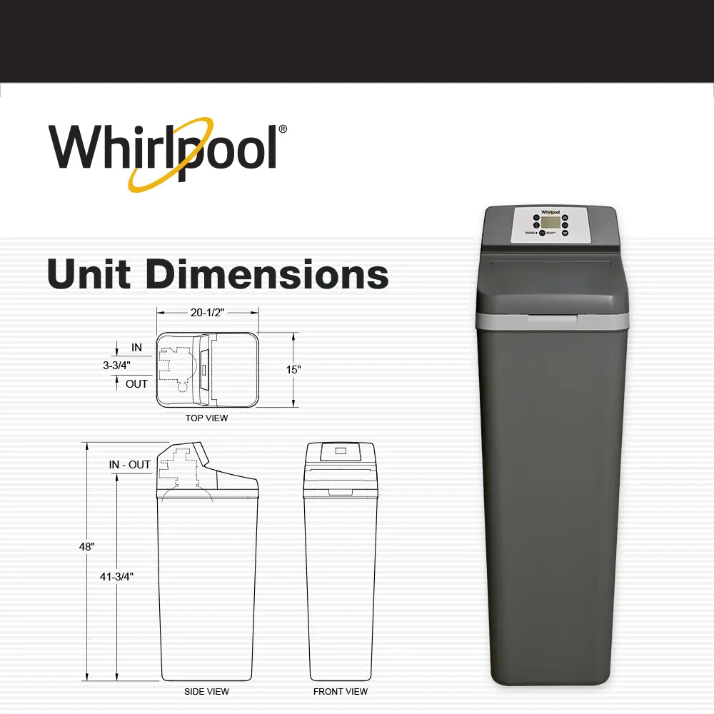 .WHES48+(3)CLNR+2YR Whirlpool 48,000 Water Softener and 3 Bottles of Cleaner-6