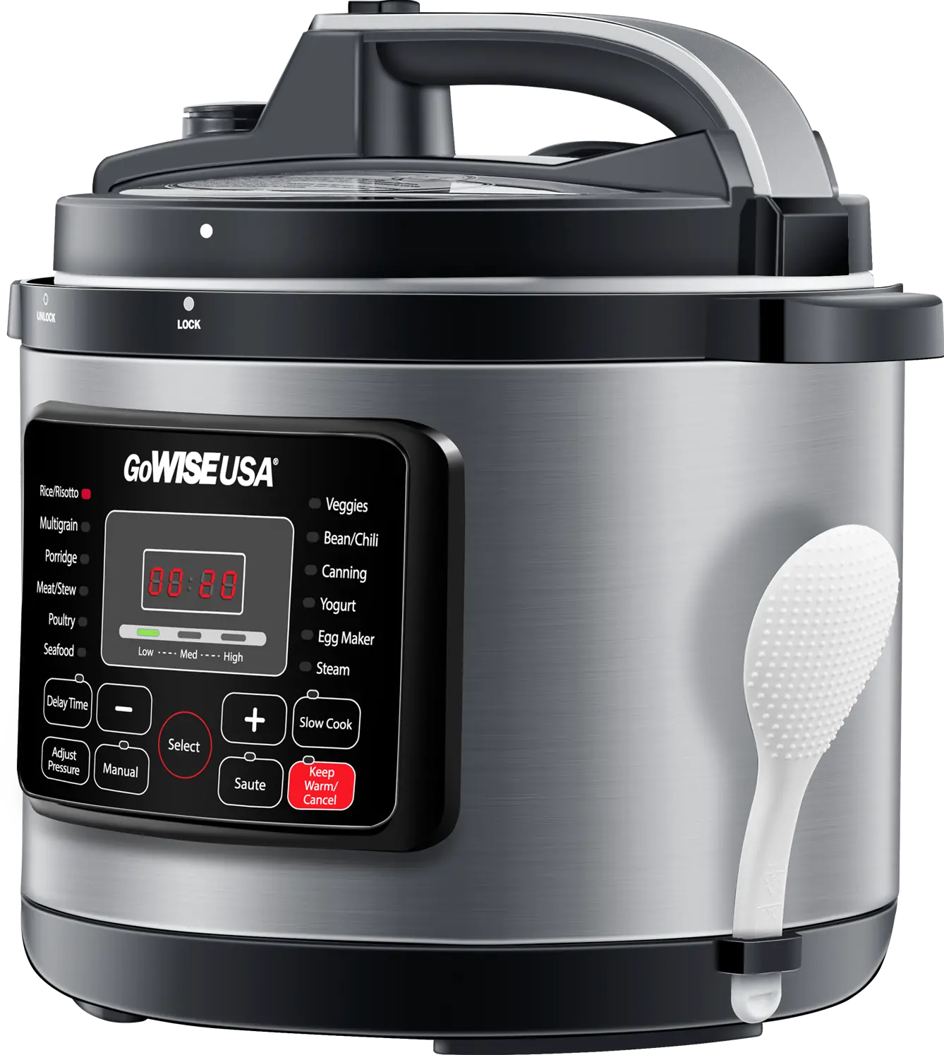 GoWISE Programmable 6-Quart Pressure Cooker-5