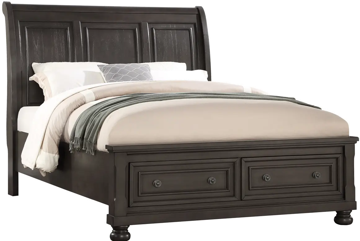 Stella Gray Queen Storage Bed-1