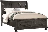 Stella Gray Queen Storage Bed
