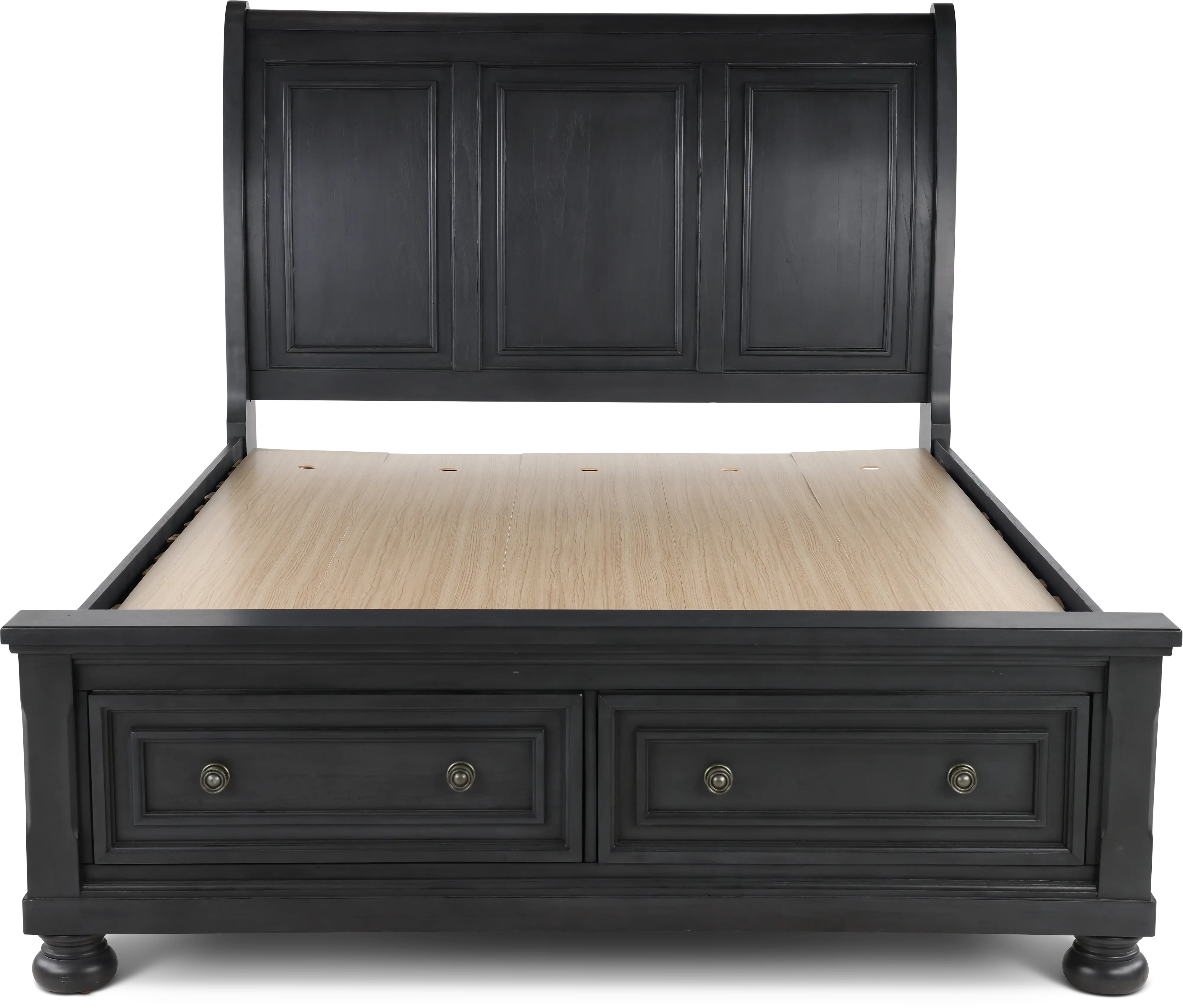 Stella Gray Queen Storage Bed-4