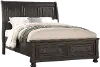 Stella Gray King Storage Bed