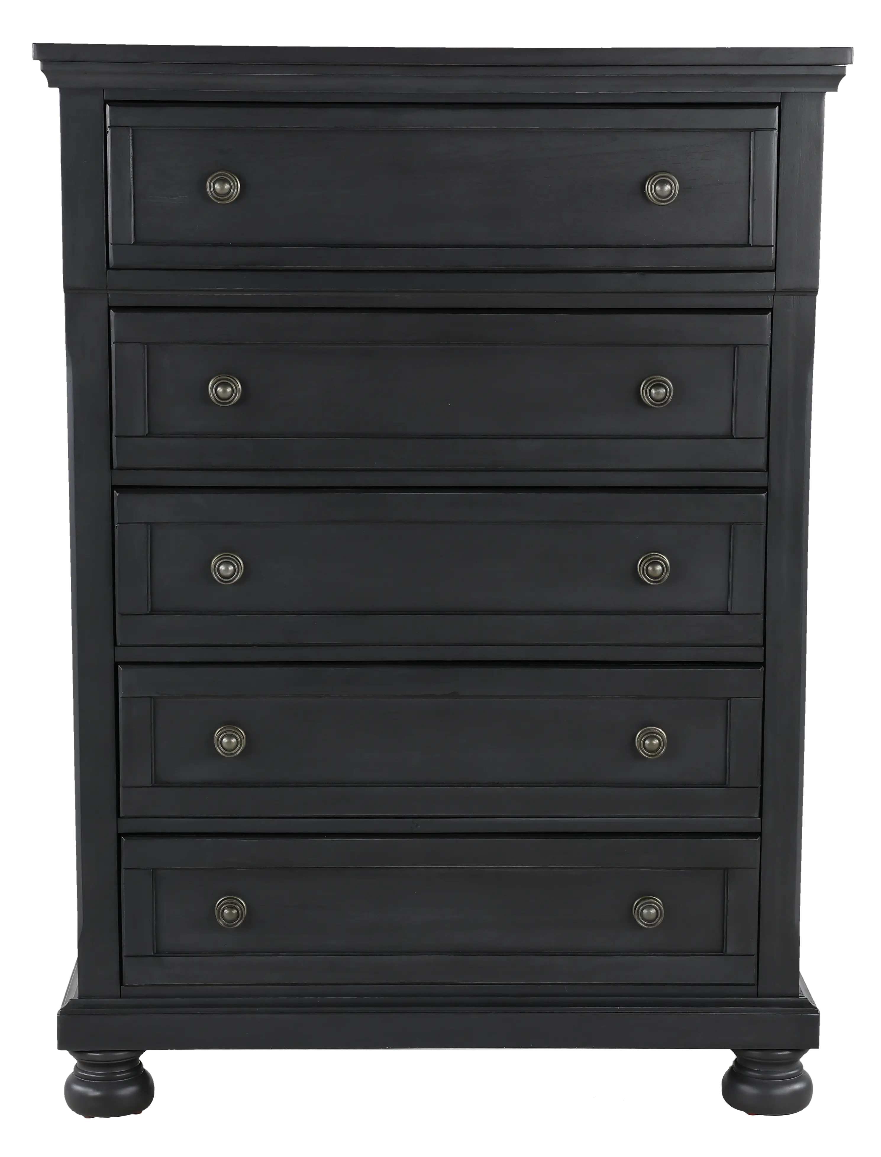Stella Avalon Gray 5-Drawer Chest-1
