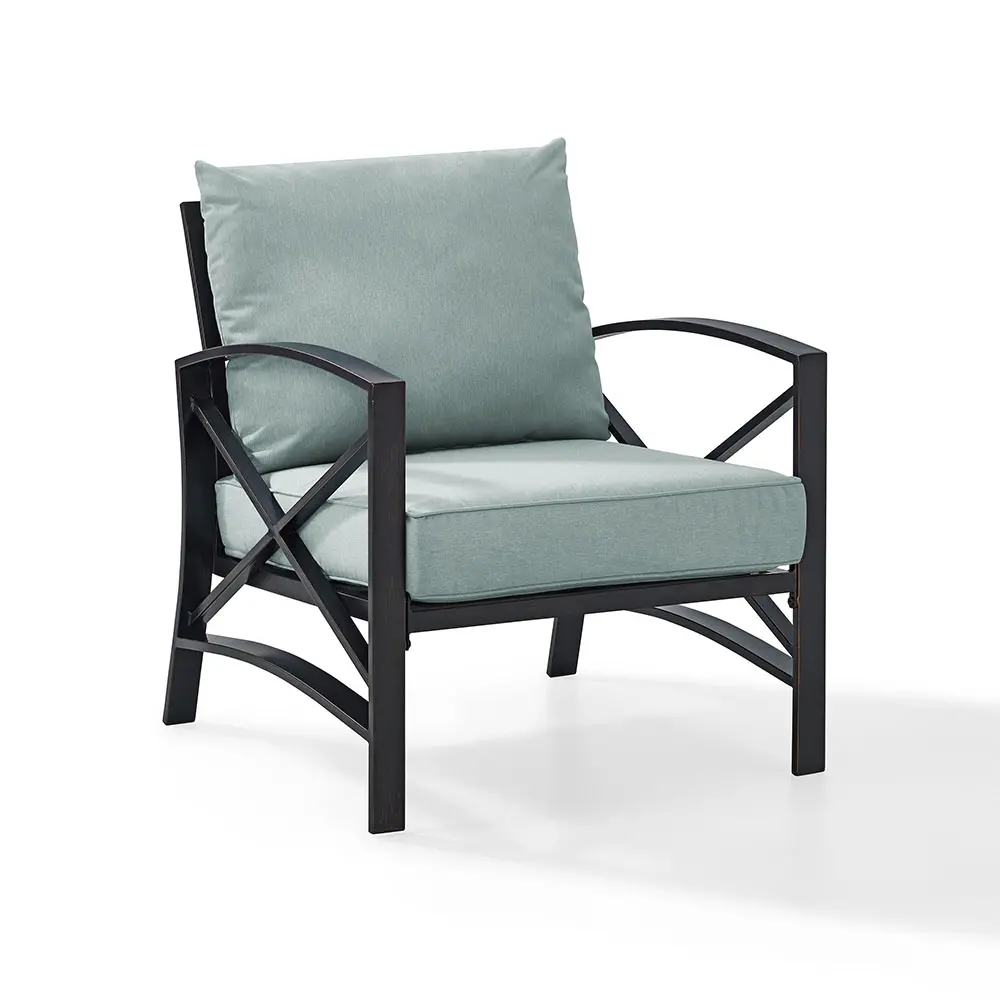 KO60007BZ-MI Kaplan Blue Patio Armchair-1