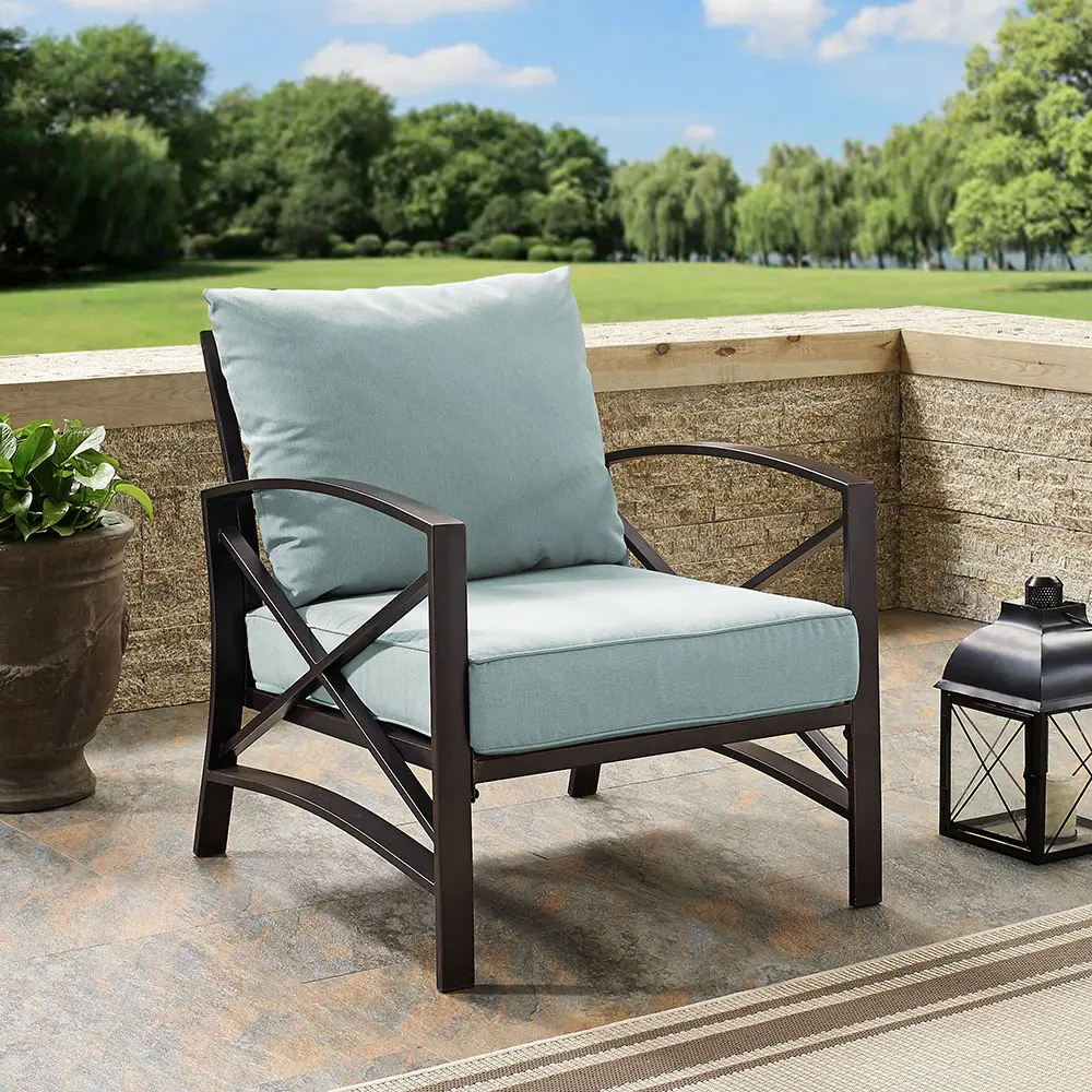 KO60007BZ-MI Kaplan Blue Patio Armchair-2