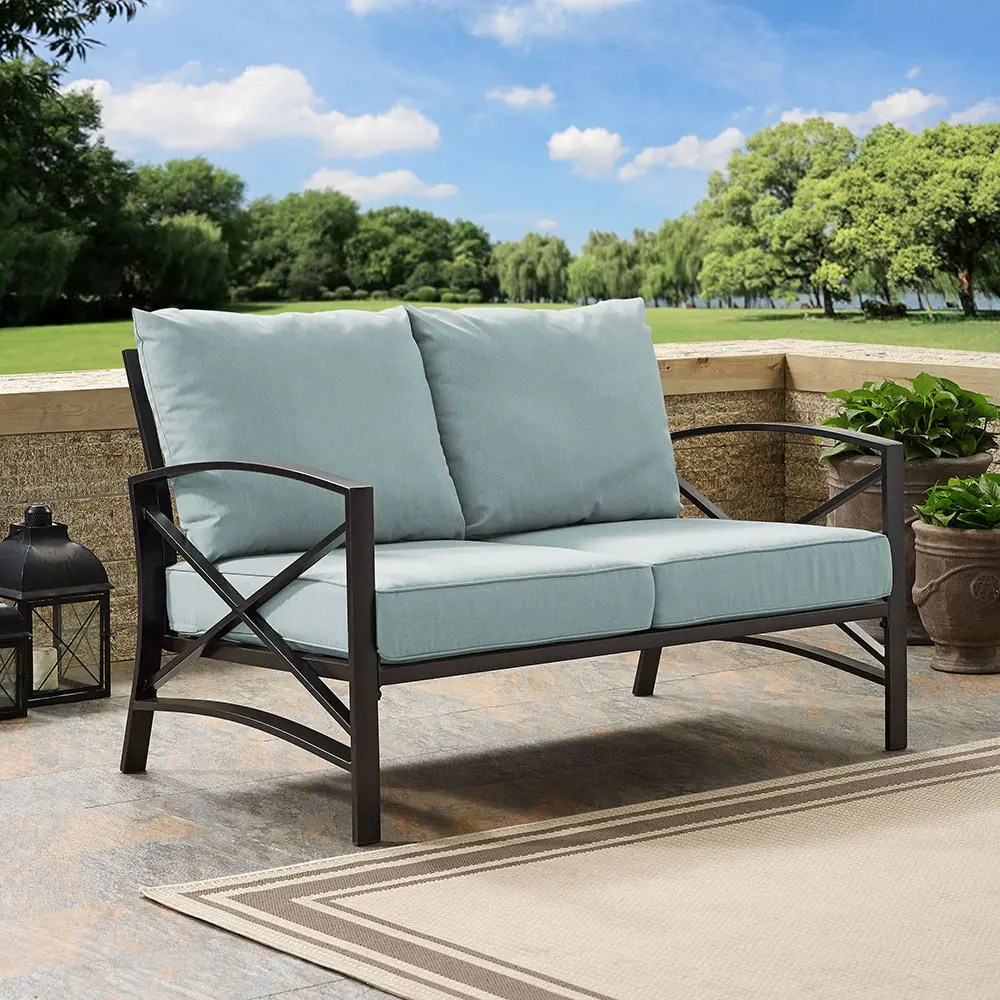 KO60008BZ-MI Kaplan Blue Patio Loveseat-2