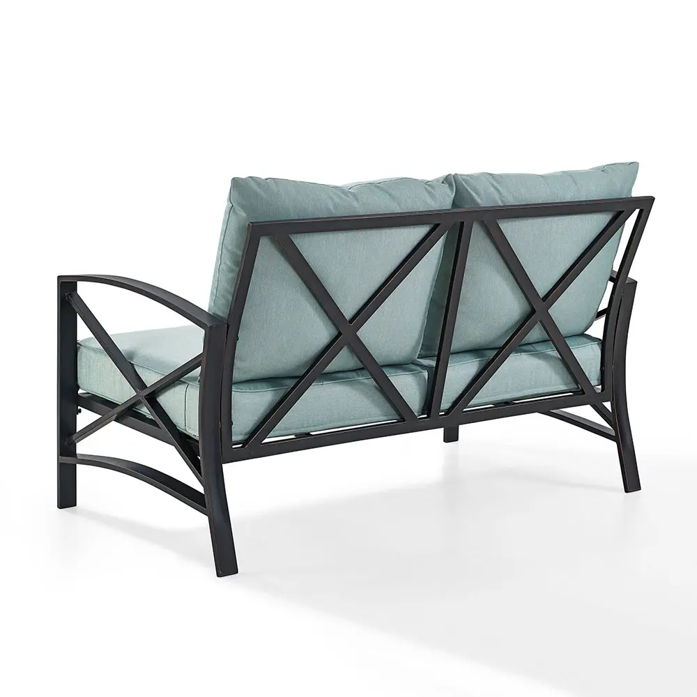 KO60008BZ-MI Kaplan Blue Patio Loveseat-5