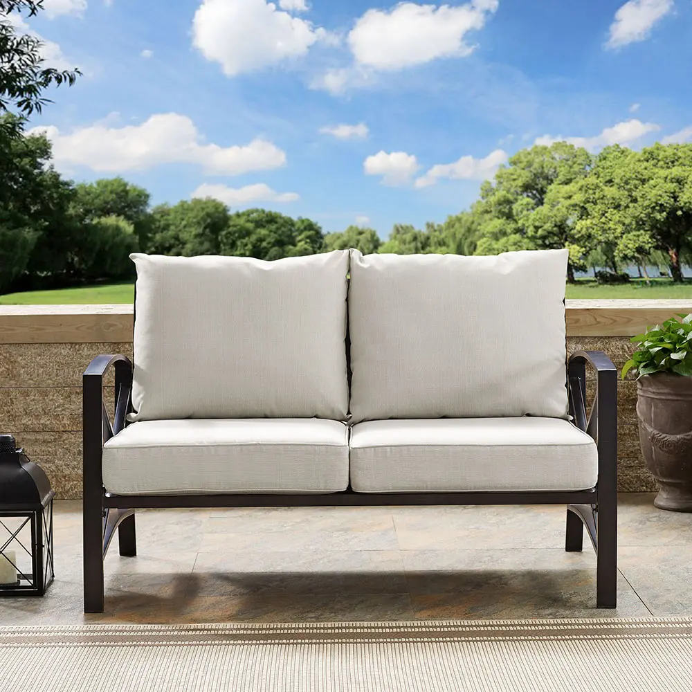 KO60008BZ-OL Kaplan Beige Patio Loveseat-1