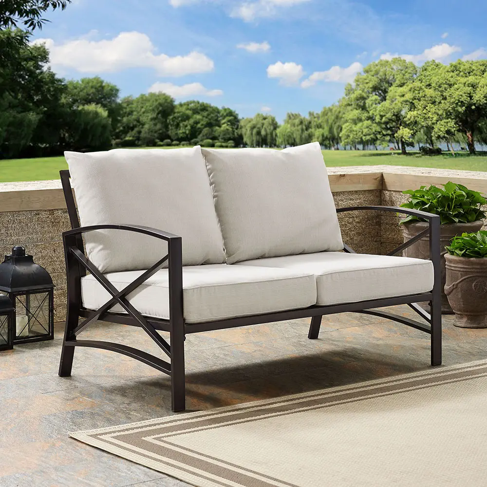 KO60008BZ-OL Kaplan Beige Patio Loveseat-2