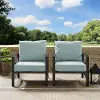 KO60013BZ-MI Kaplan Blue Patio Armchairs, Set of 2