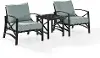 KO60016BZ-MI Kaplan Blue 3 Piece Patio Armchair Set