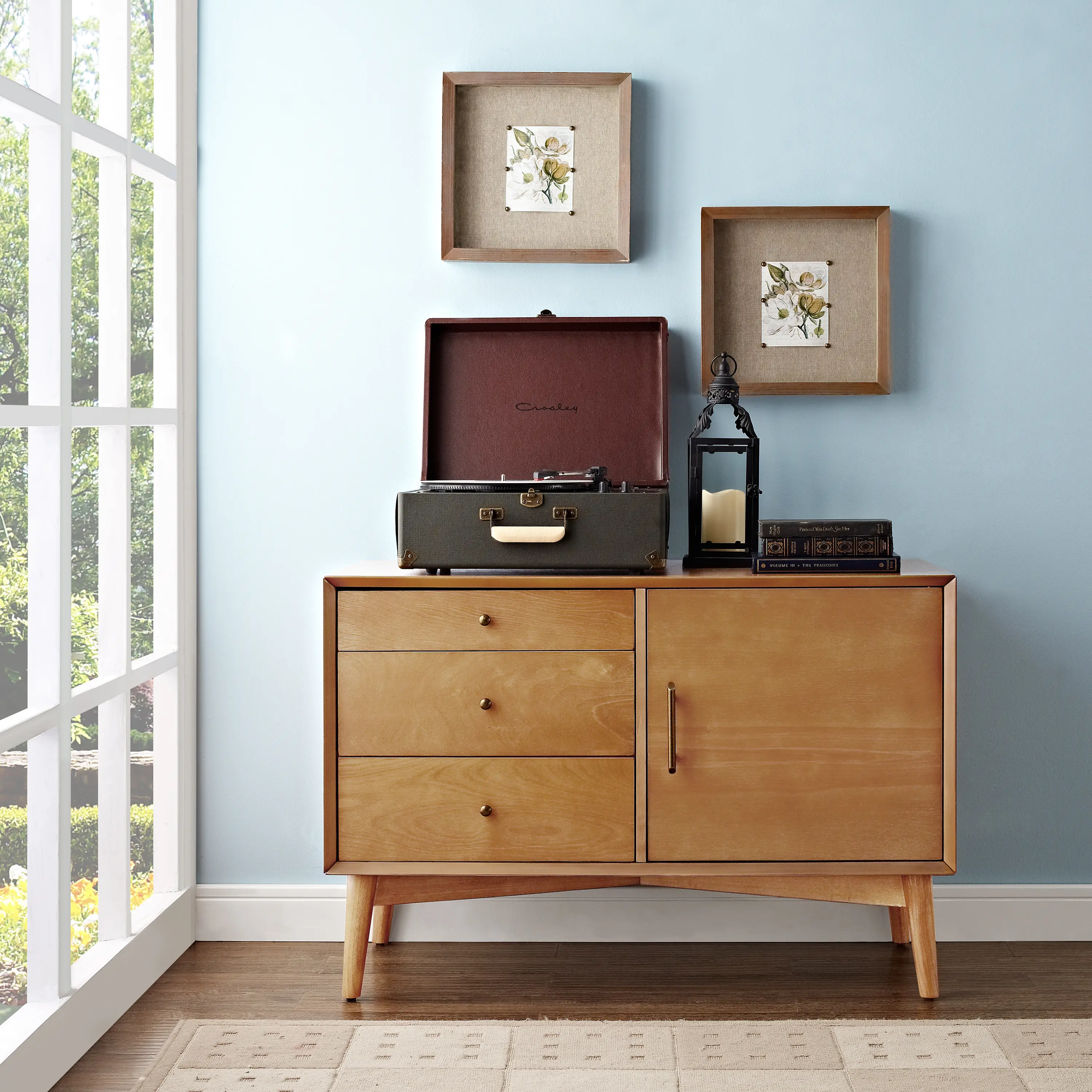 CF1106-AC Landon Brown Mid Century Modern 40 Inch TV Stand-3