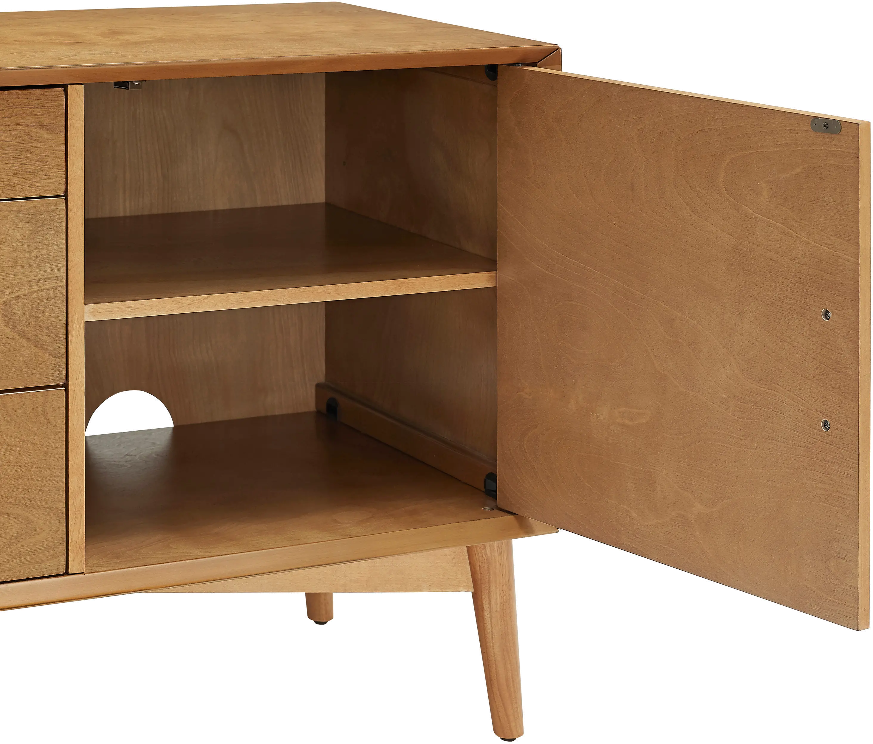 CF1106-AC Landon Brown Mid Century Modern 40 Inch TV Stand-1