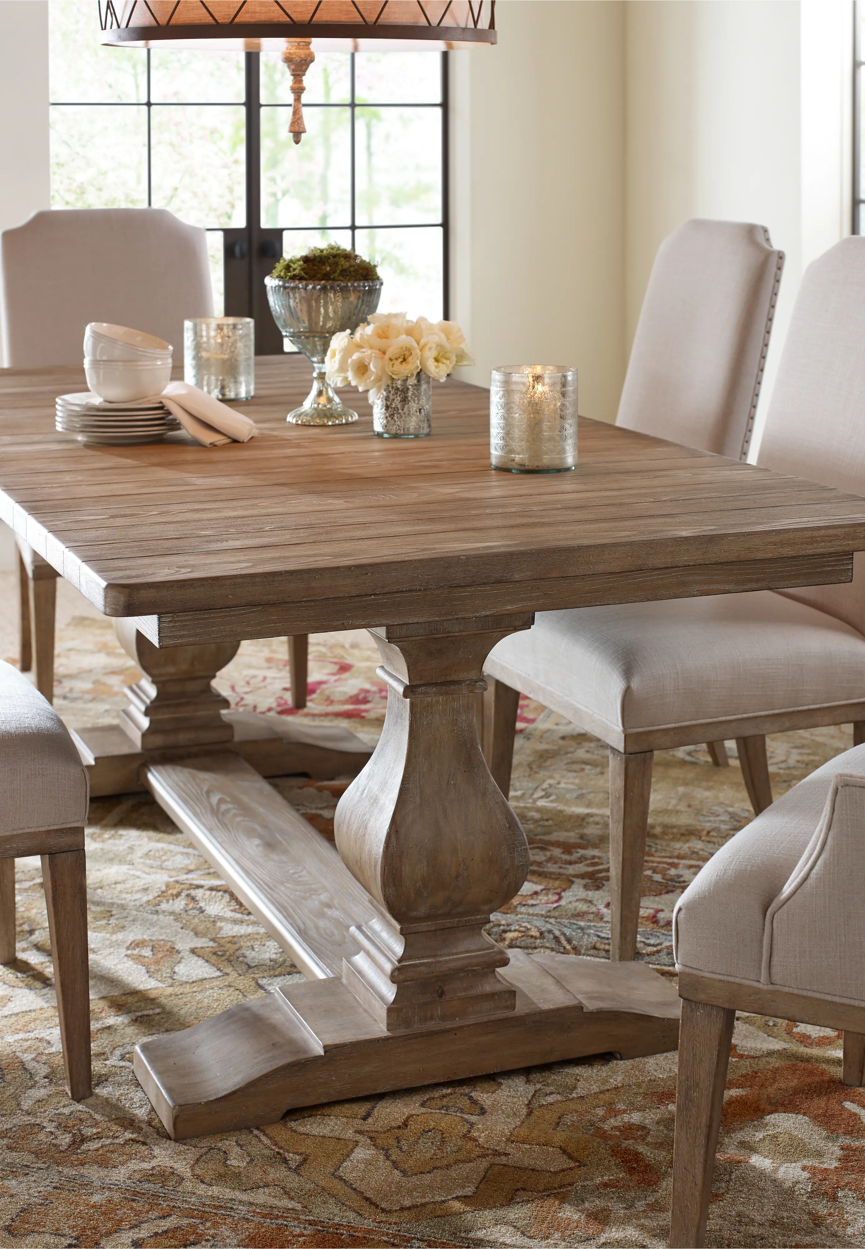 Rachael Ray Home Sunbleached Trestle Dining Table - Monteverdi-4