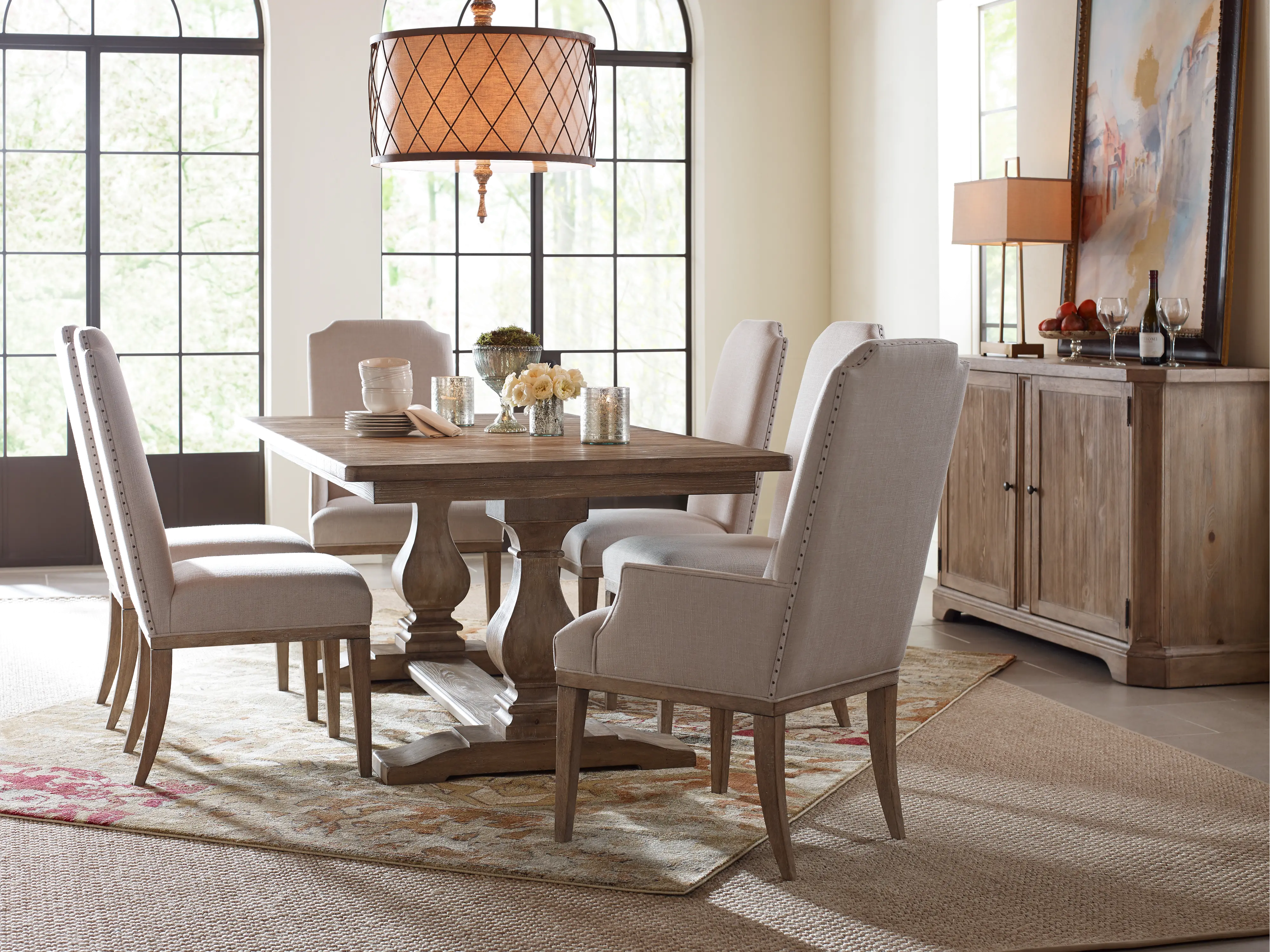 Rachael Ray Home Sunbleached Trestle Dining Table - Monteverdi-2