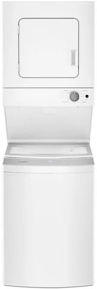WET4024HW Whirlpool Stacked Laundry Pair - White-2