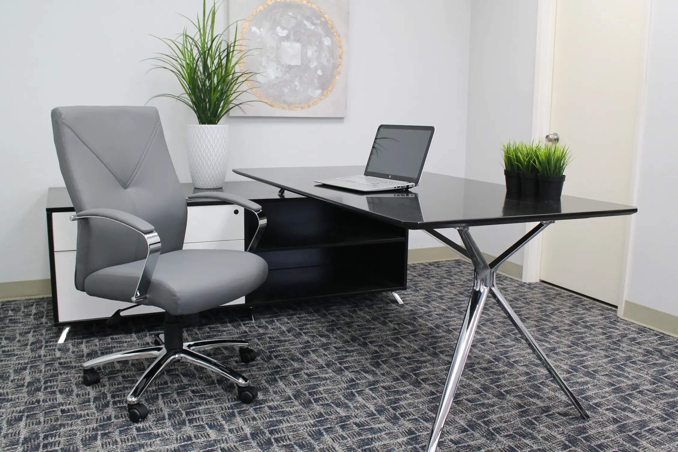 Gray Executive Office Chair-2