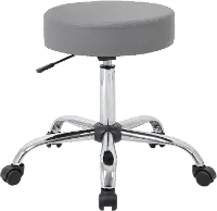 Gray Medical Office Chair Stool
