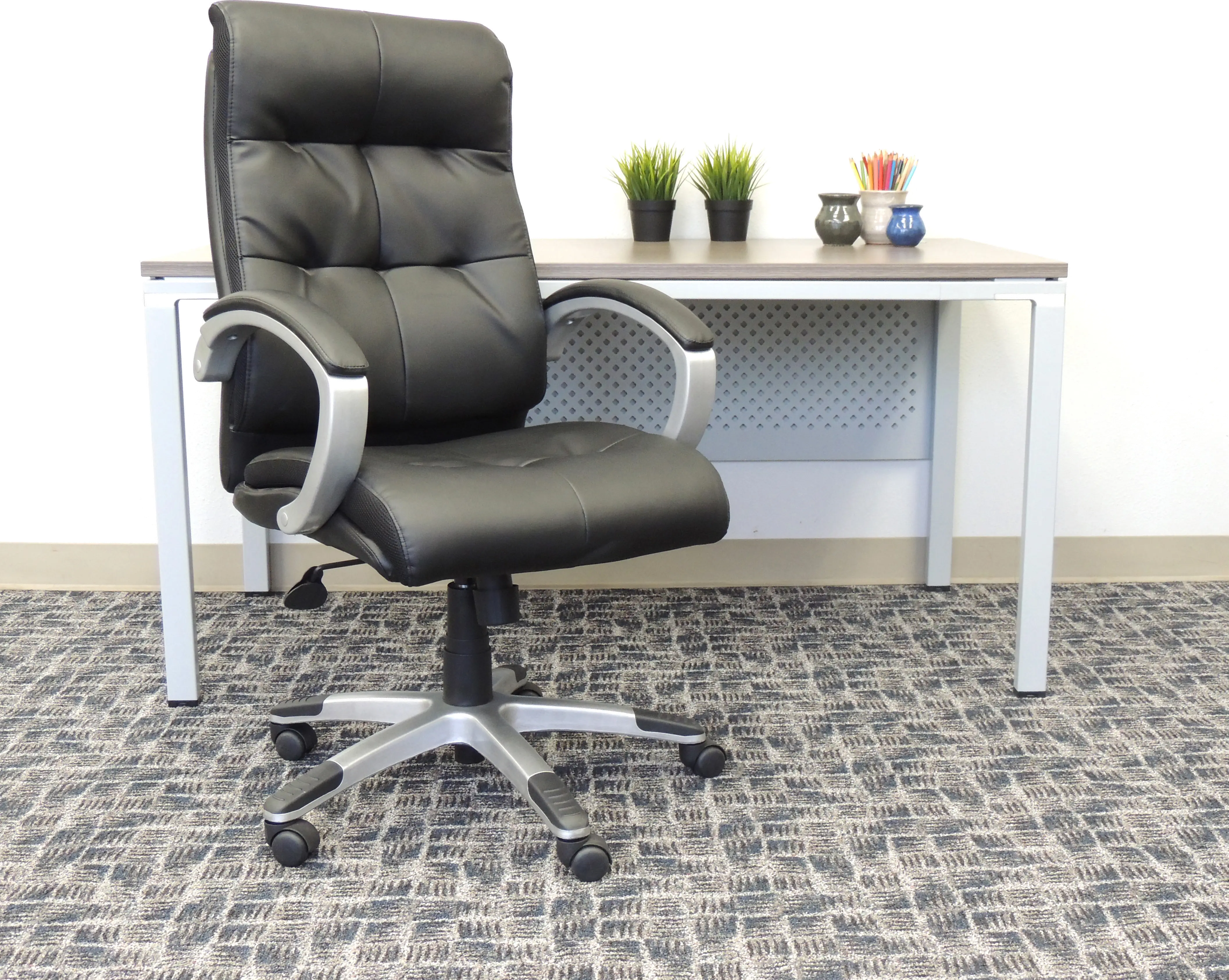 Black High-Back Executive Office Chair-2
