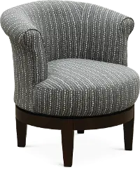 Attica Charcoal Gray Swivel Accent Chair