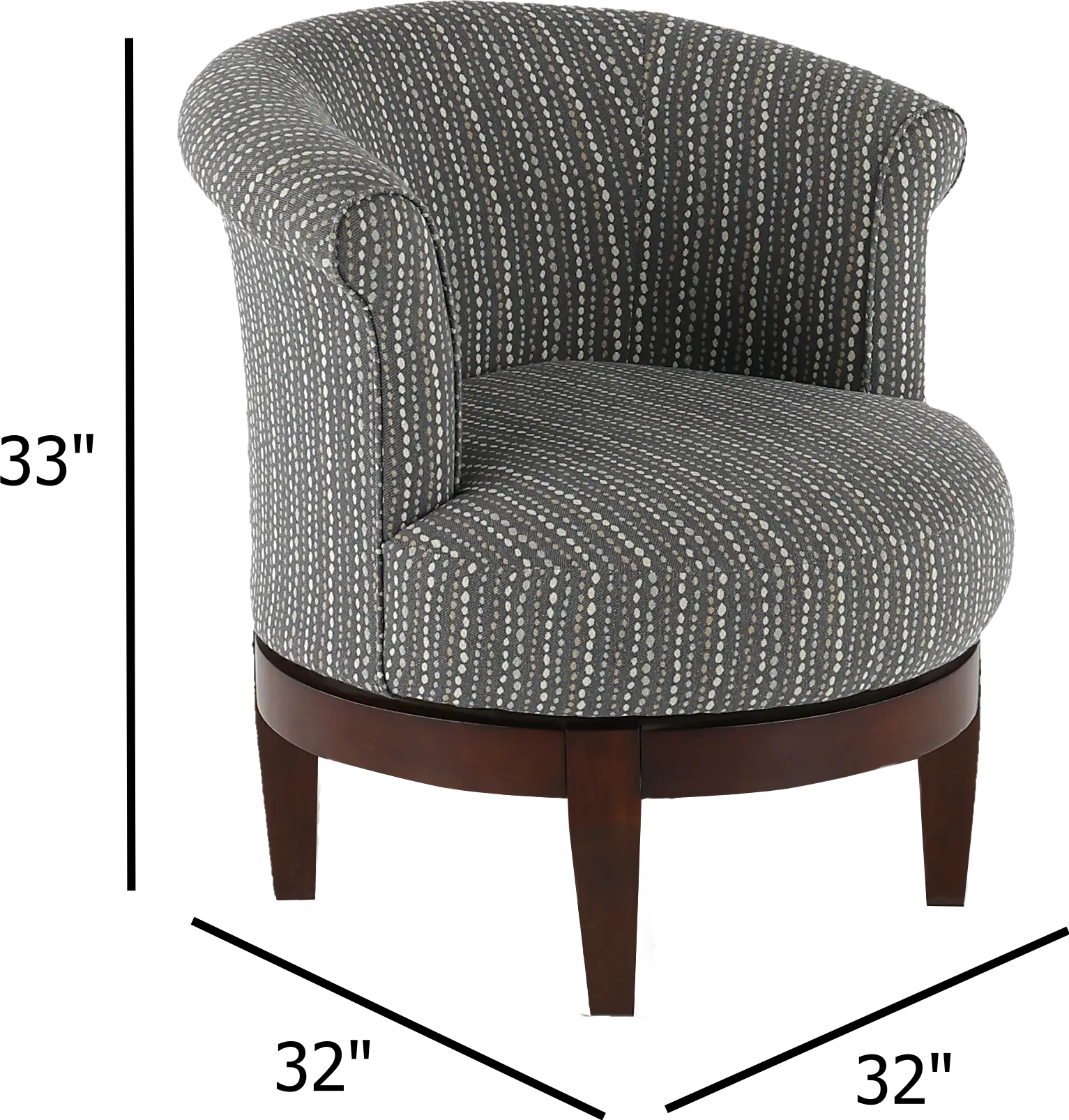 Attica Charcoal Gray Swivel Accent Chair-4