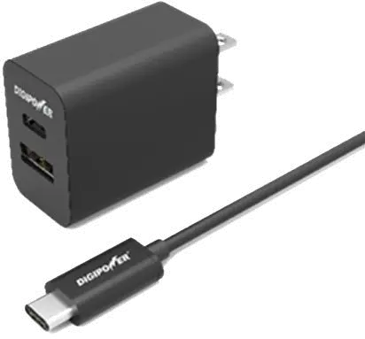 CT-AC3CC2/2_PRT_CHRG USB Dual Port Type A and Type C Wall Charger -1