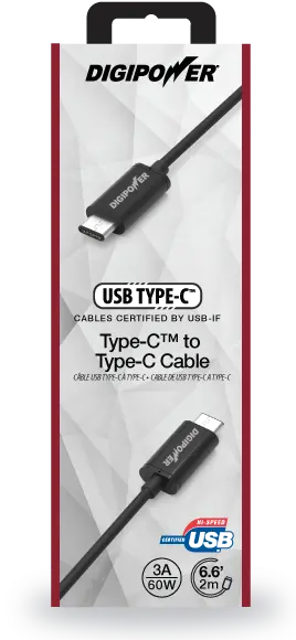 RF-SP-CC1/C_C_CABLE USB 2.0 Type C to Type C 2 Meter (6.6 Feet) Cable-4
