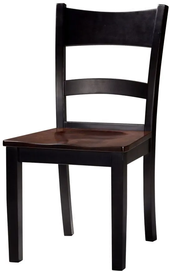 Saber Two-Tone Ladder Back Dining Chair-2