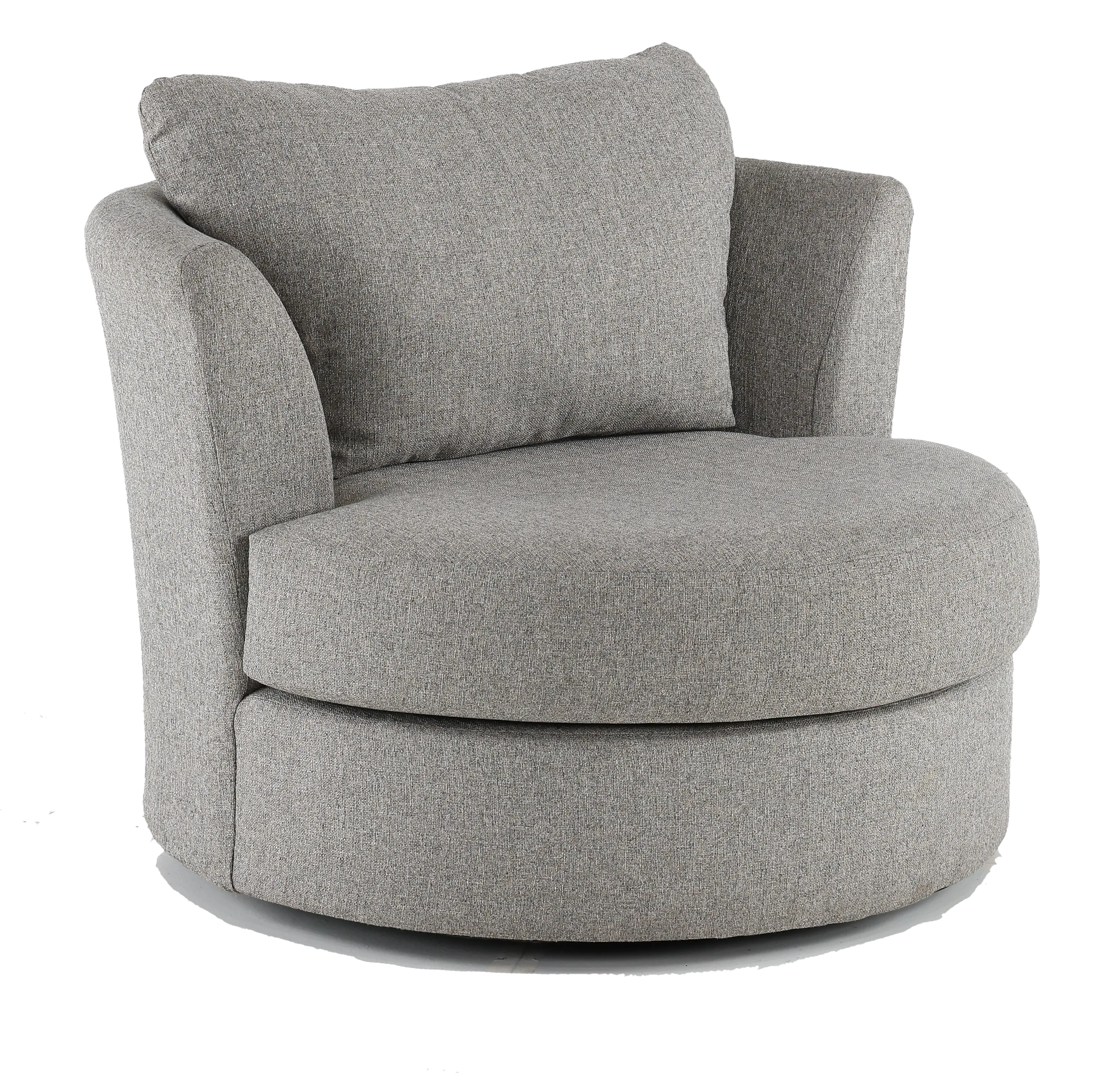 PLUCHA Emerson Slate Gray Swivel Chair-1