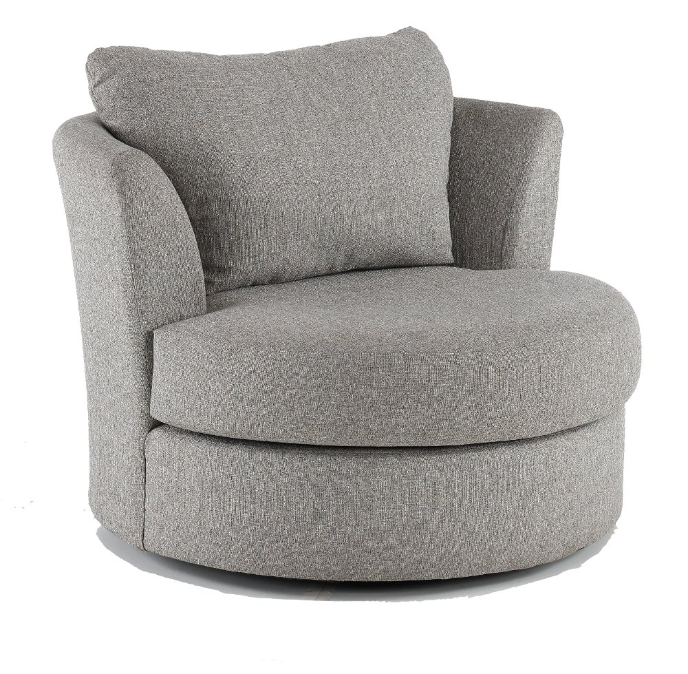 Emerson Slate Gray Swivel Chair