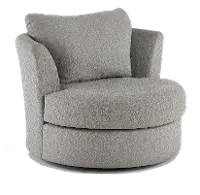 PLUCHA Emerson Slate Gray Swivel Chair